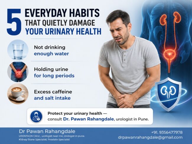 5 Everyday Habits Damaging Your Urinary Health Dr. Pawan Rahangdale urologist in pune