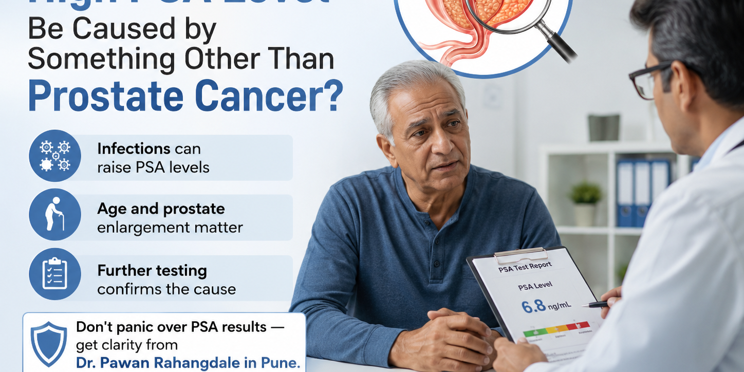 Can a High PSA Level Be Caused by Something Other Than Cancer Dr. Pawan Rahangdale prostate cancer specialist in Pune.