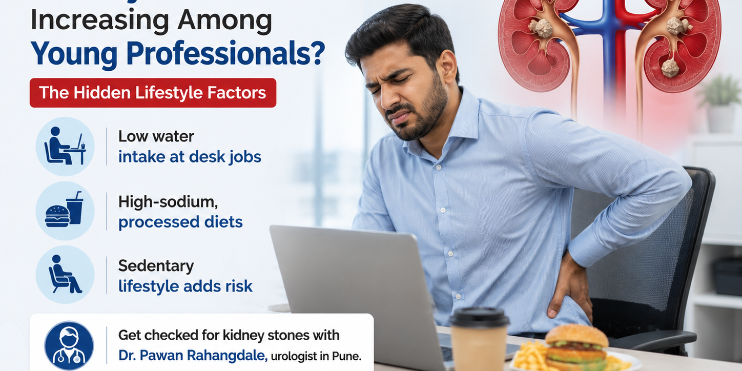 Why Are Kidney Stones Rising in Young Professionals Causes & Treatment in Pune kidney stone treatment in Pune