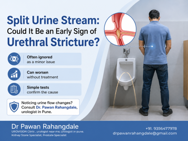 split_urine_stream_dr_pawan_rahangdale_urologist_pune stricture urethra treatment in Pune